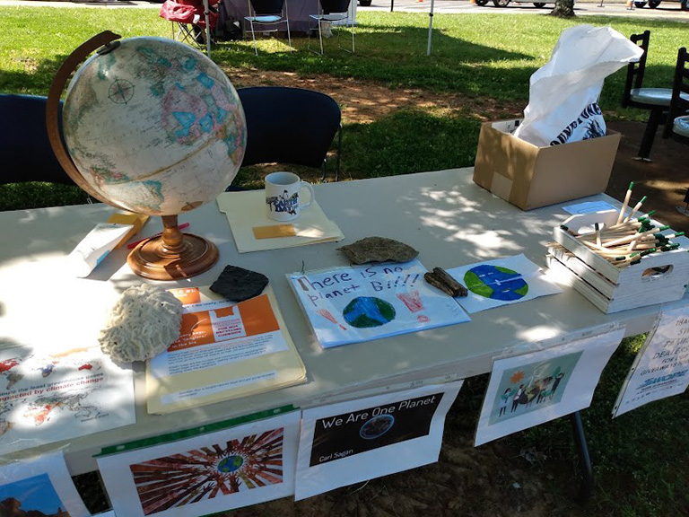 Multicultural Fair - table with Sustainability
