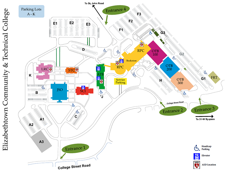 Campus Map accessiblity features