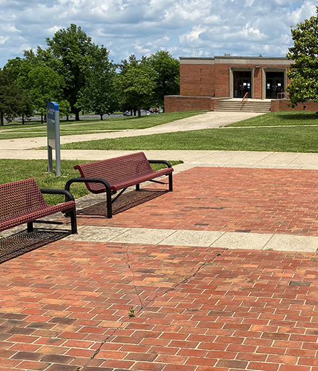 Benches with no shade