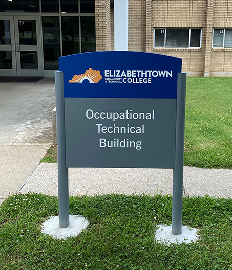 ECTC's Occupational Technical Building sign