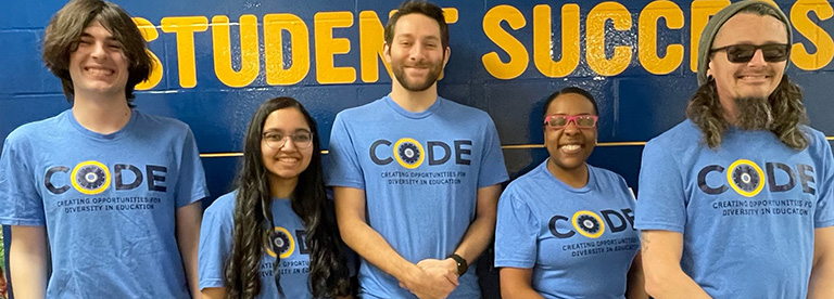 The CODE Team of 3 men and 2 women