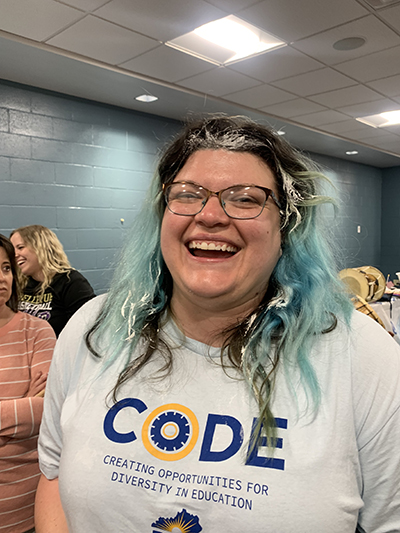 Woman related to CODE team