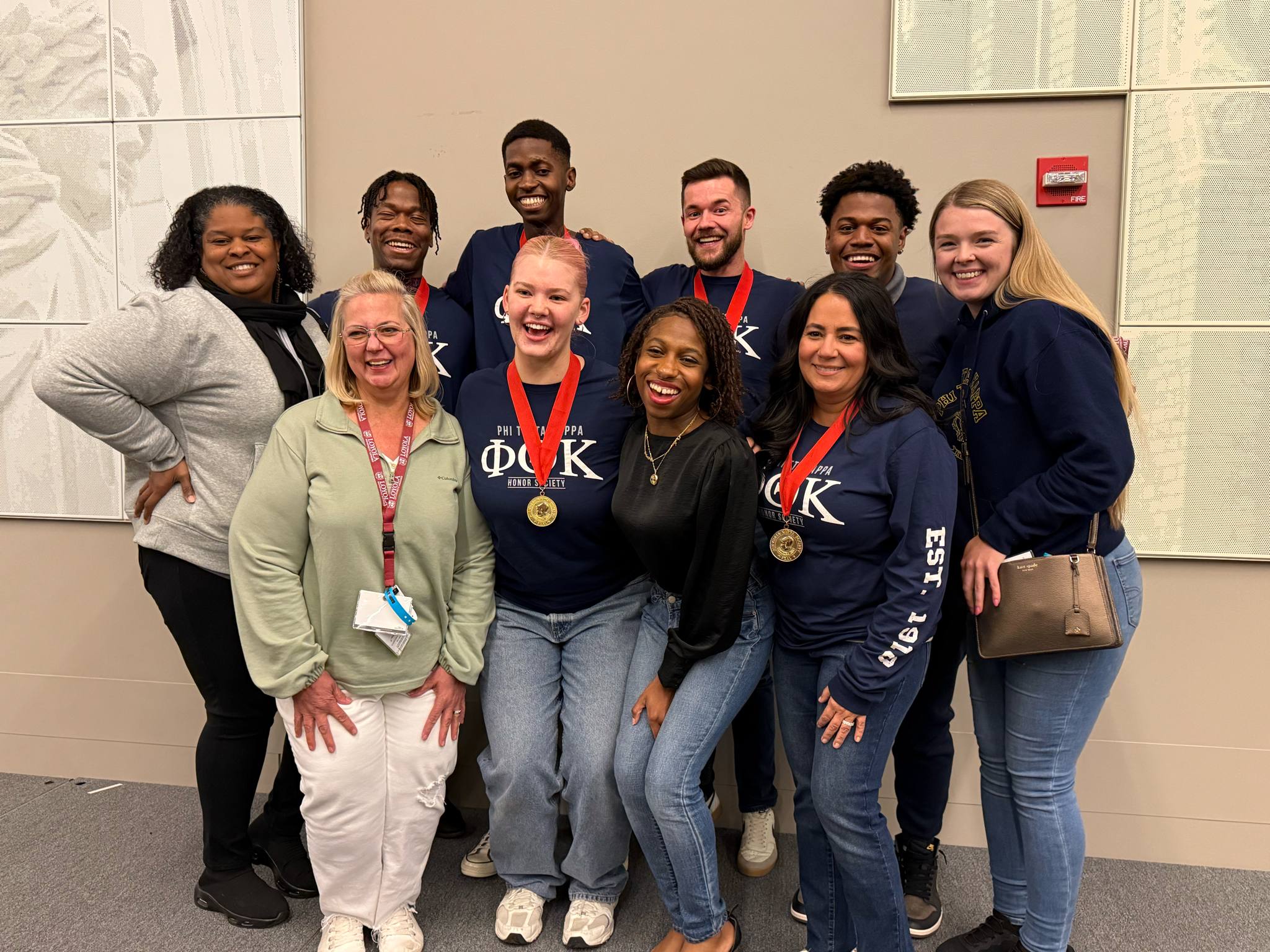 PTK students in a group