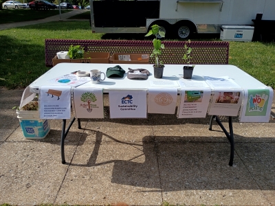 The Sustainability Committee's table at Giving Day 2026.