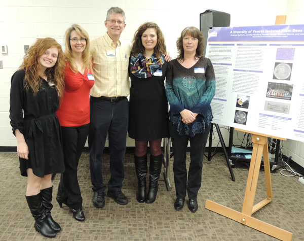 Students and faculty showcased research during a conference made possible by a grant from the Peden Fund.