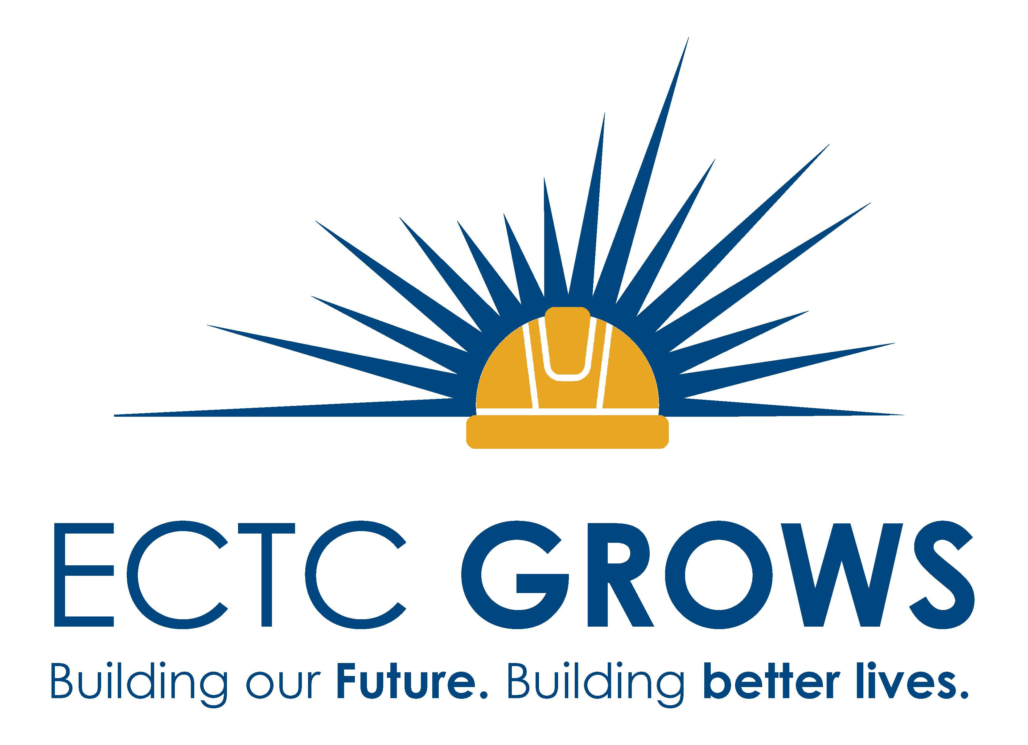 logo for ECTC Grows: Building our future. Building better lives.