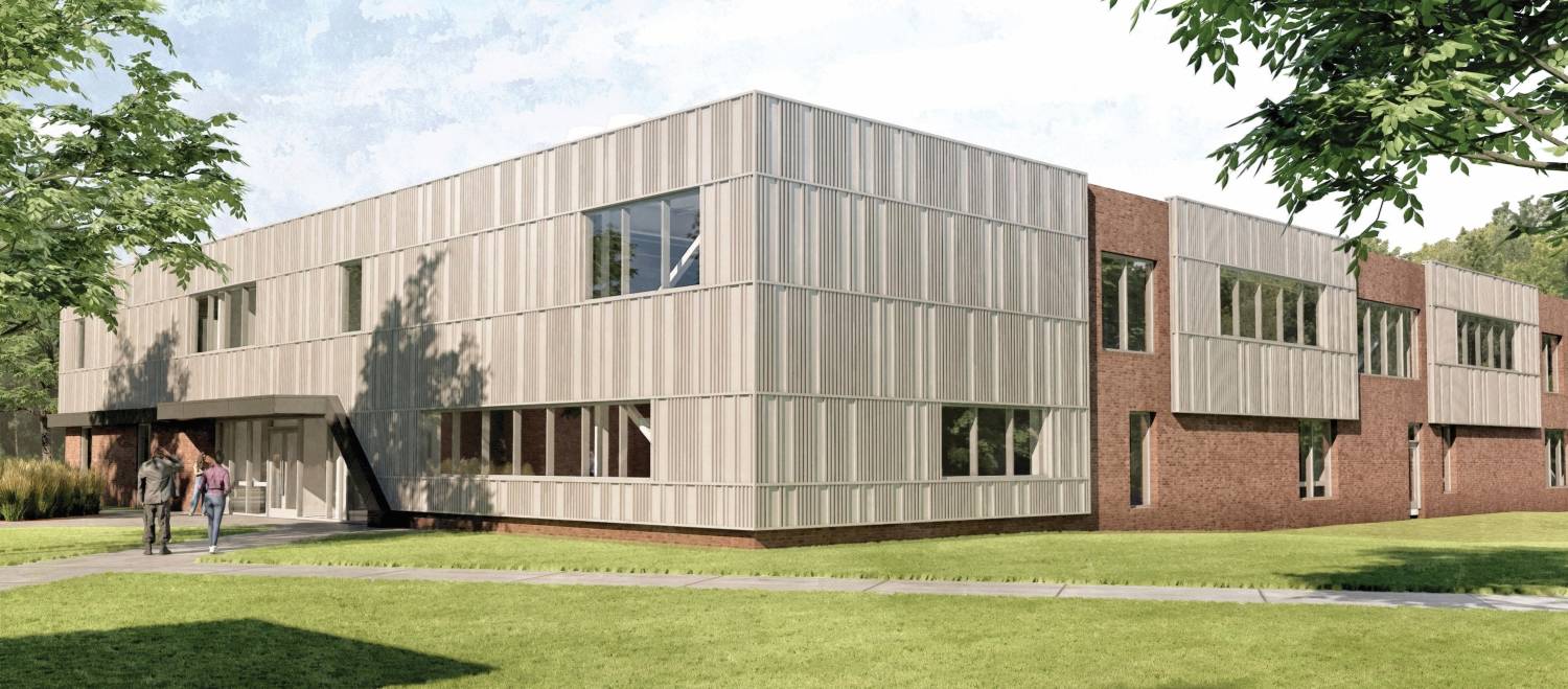 Rendering of the Science Building after the expansion