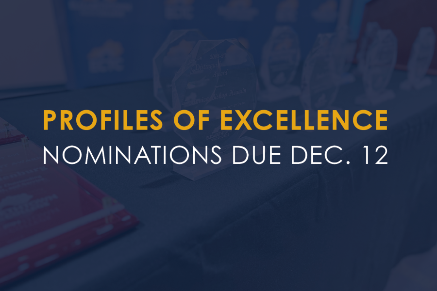 Profiles of Excellence Nominations due Dec. 12
