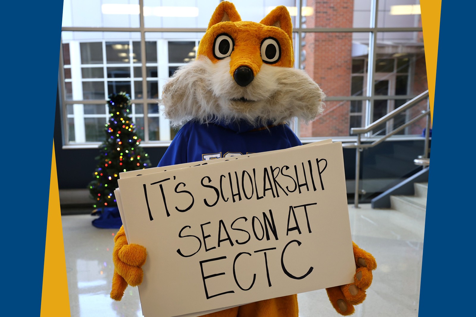 Pathfinder holding a sign that says 