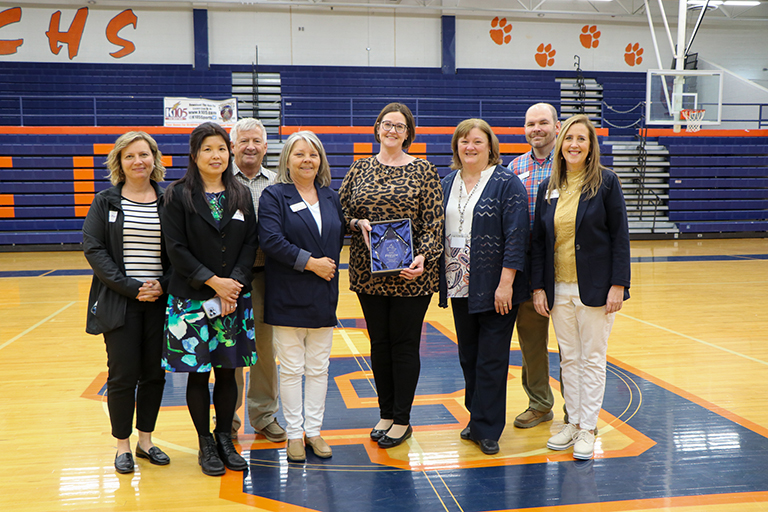 Grayson County High School counselor recognized as Outstanding High