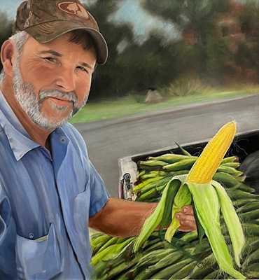 Man with Corn